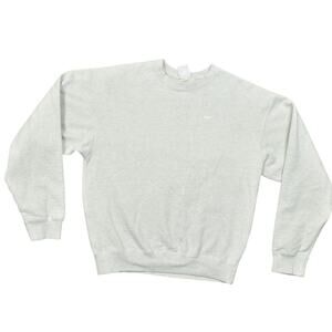 Nike Men's XS Gray Cotton Pullover Sweater - Swoosh Heavy Quality